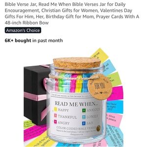 Color Coded Bible Verses Jar
